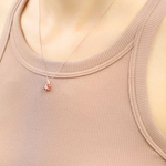 1ct Red Moissanite Necklace Model