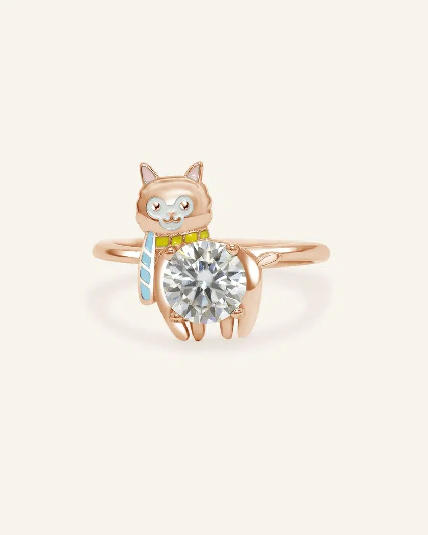 Baby Alpaca Ring Rose Gold