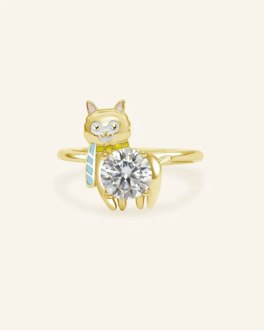 Baby Alpaca Ring Yellow Gold