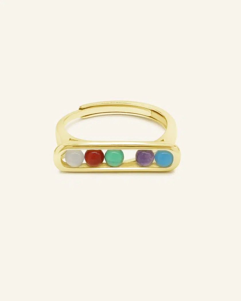 Candy Bar Ring Yellow Gold