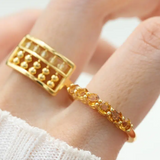 Citrine Half Eternity Band Model