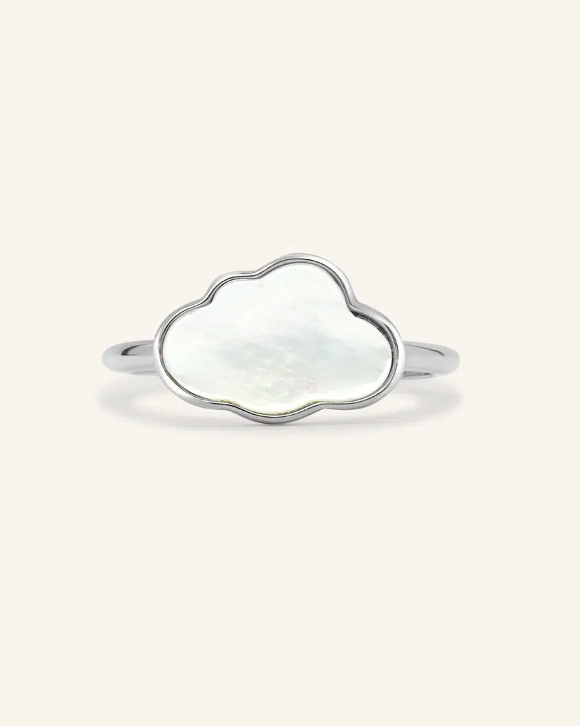 Cloud MOP Ring Silver