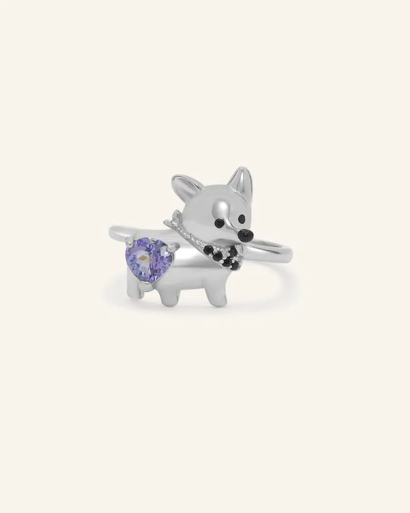 Corgi Ring – Tanzanite – Silver