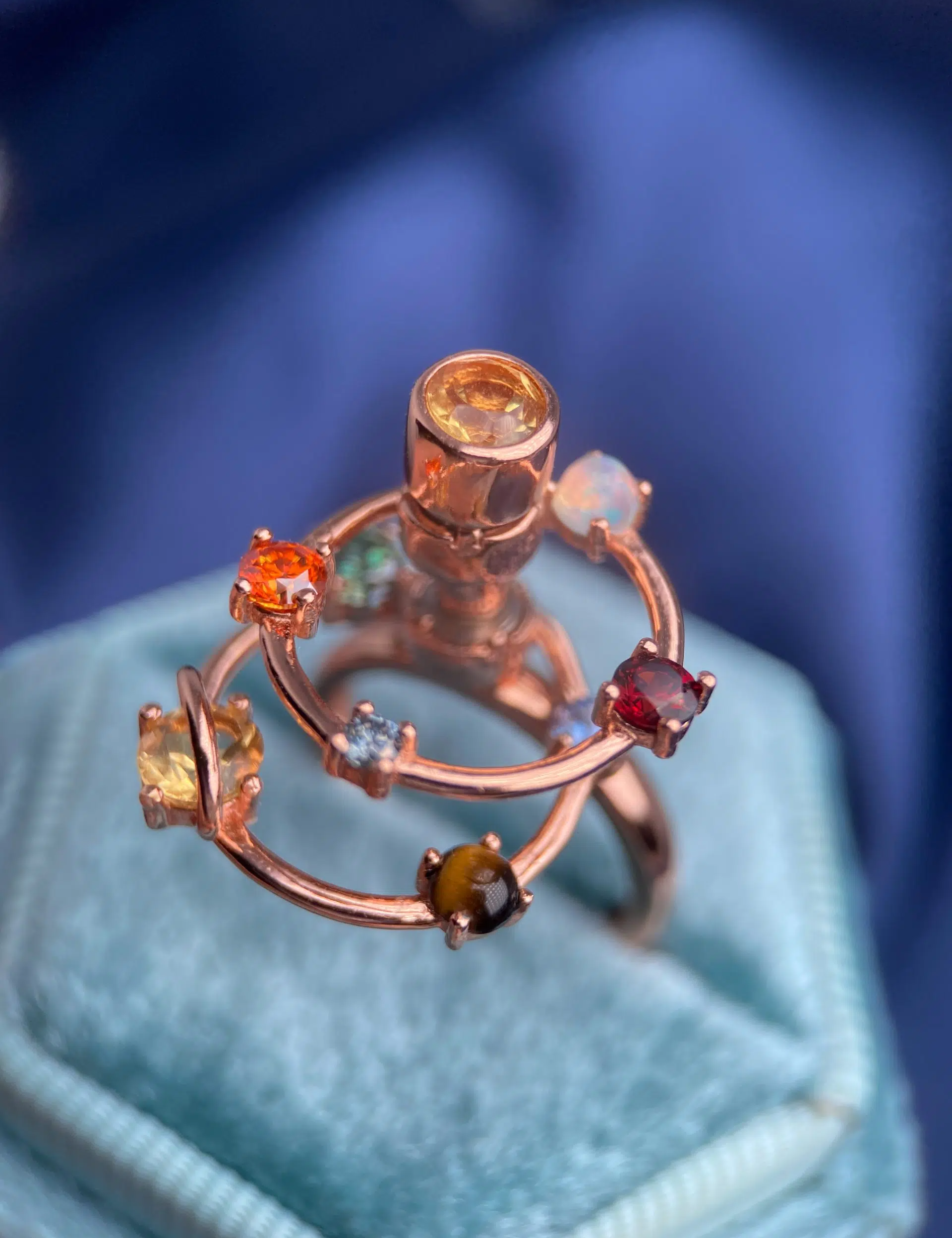 Cosmic Orbital Spinning Ring Rose Gold 2 scaled