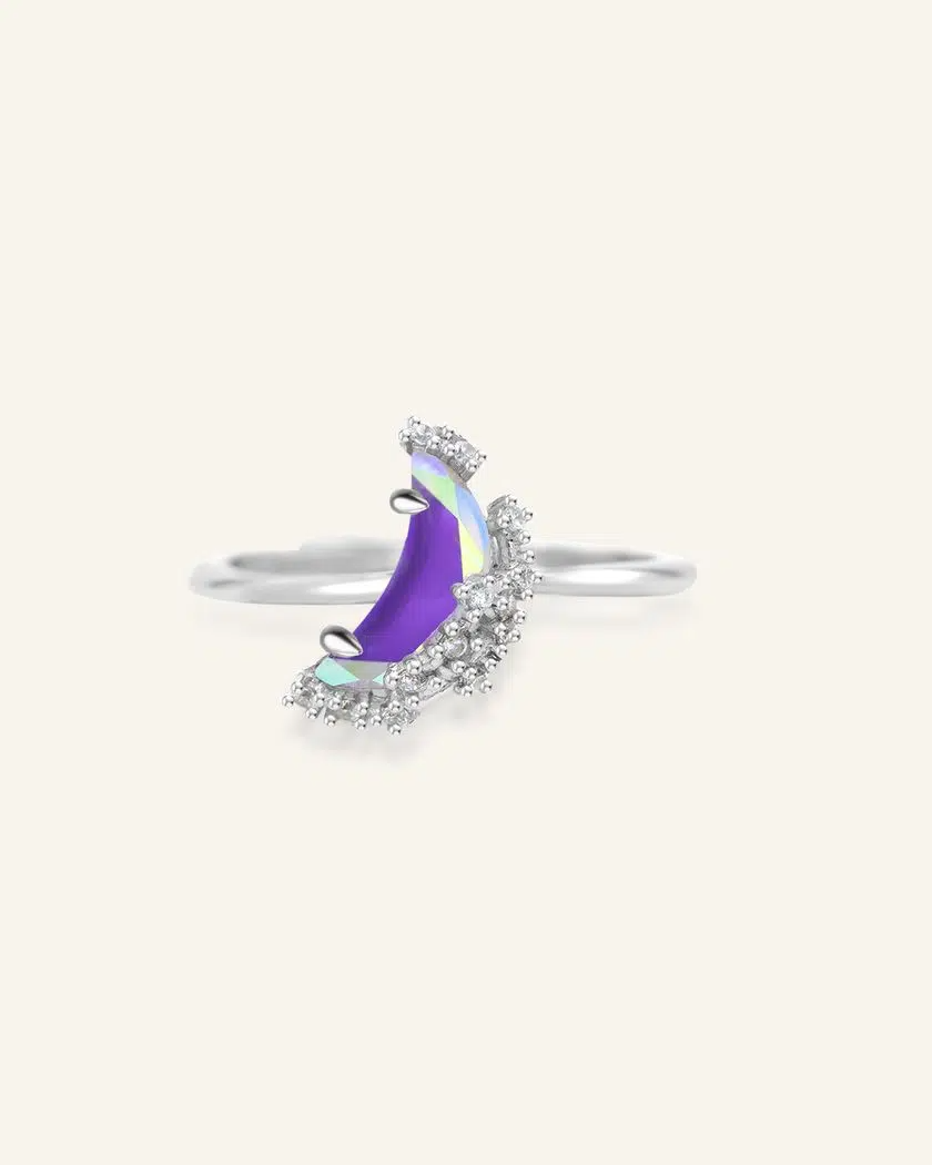 Crescent Ring Silver