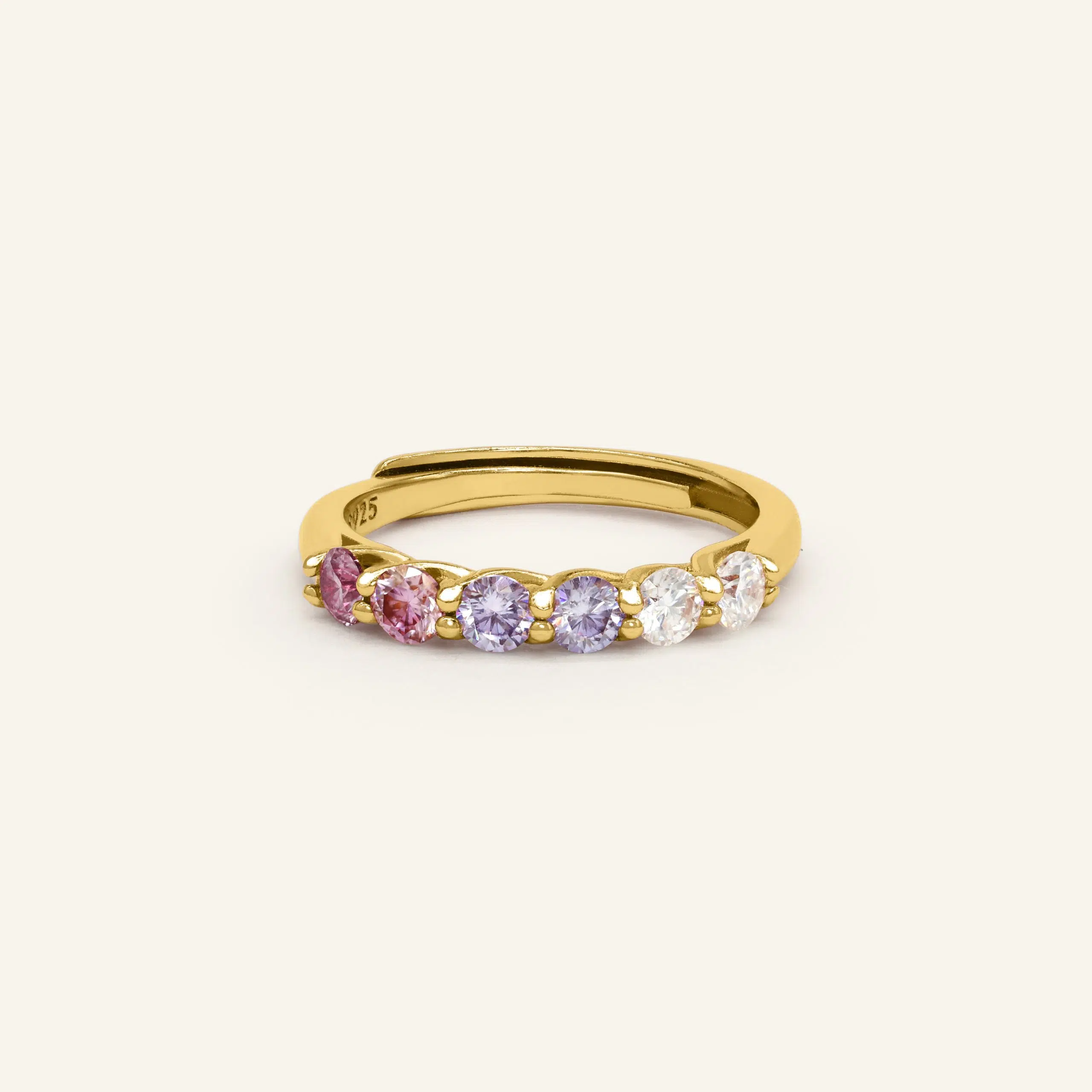 Entwine Eternity Band by ElateCotton Candy Yellow Gold Vermeil scaled