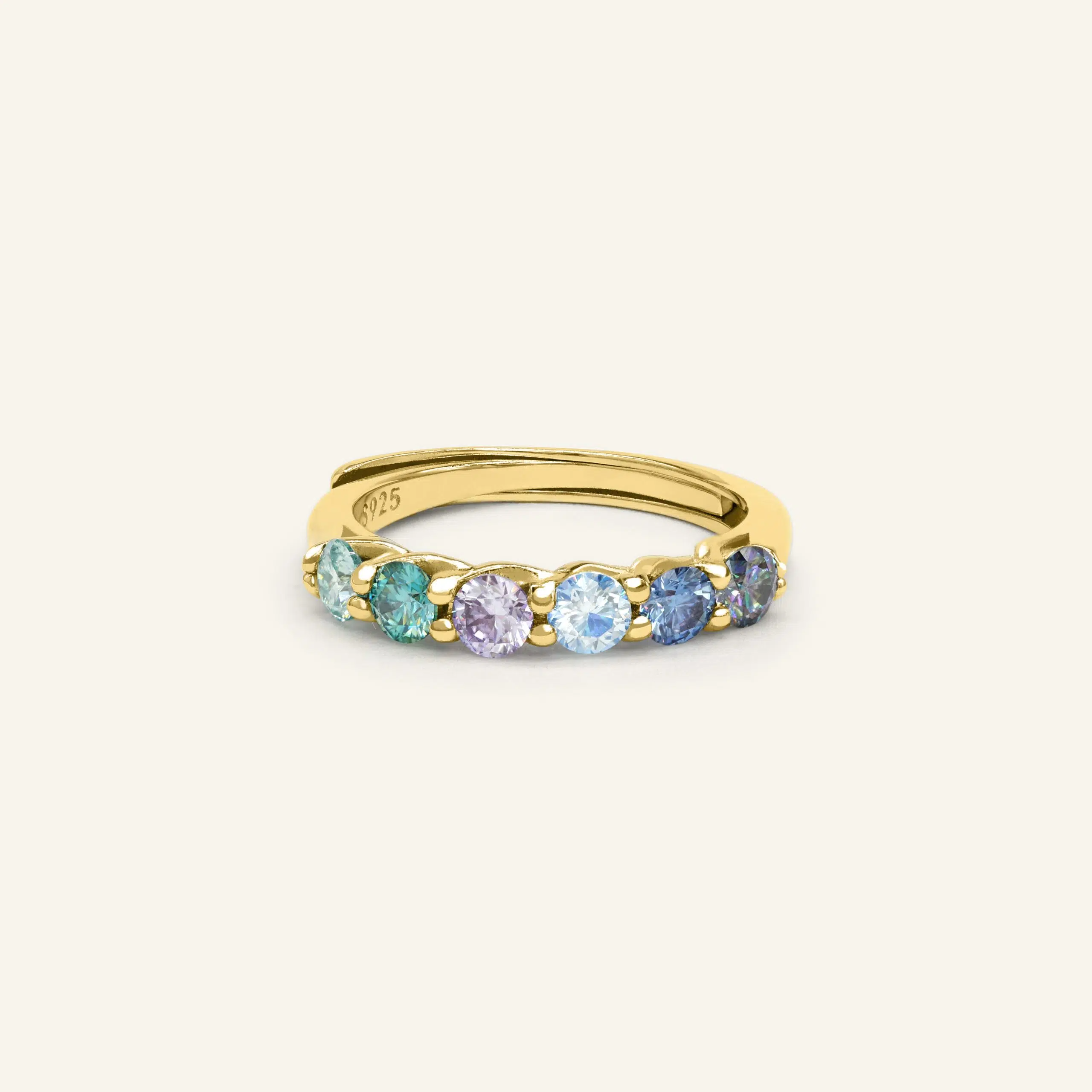 Entwine Eternity Band by ElateIrises Yellow Gold Vermeil scaled