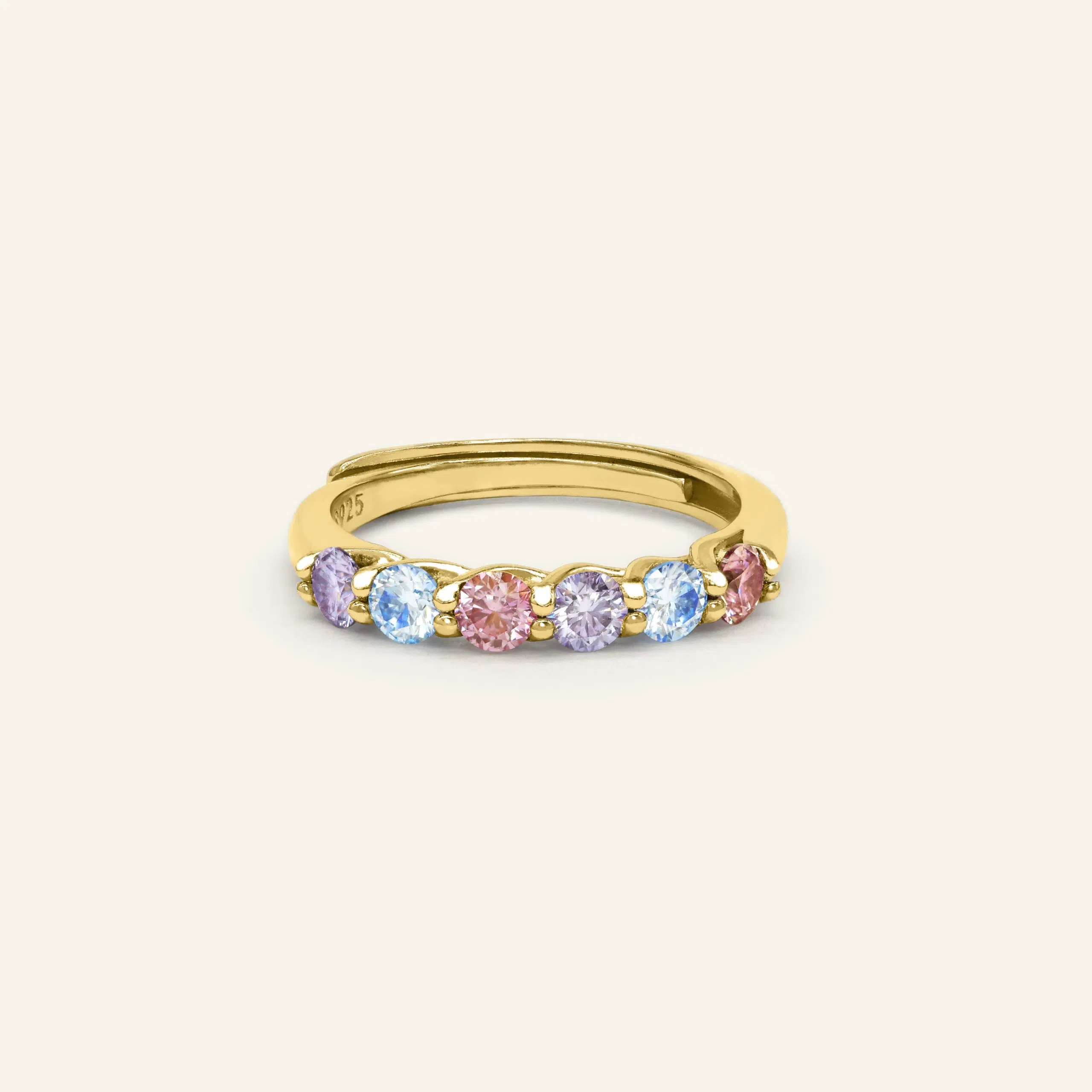 Entwine Eternit Band by ElateMarshmellow Yellow Gold Vermeil scaled