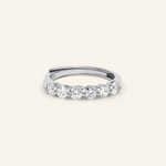 Entwine Eternity Band by ElateWhite Silver scaled
