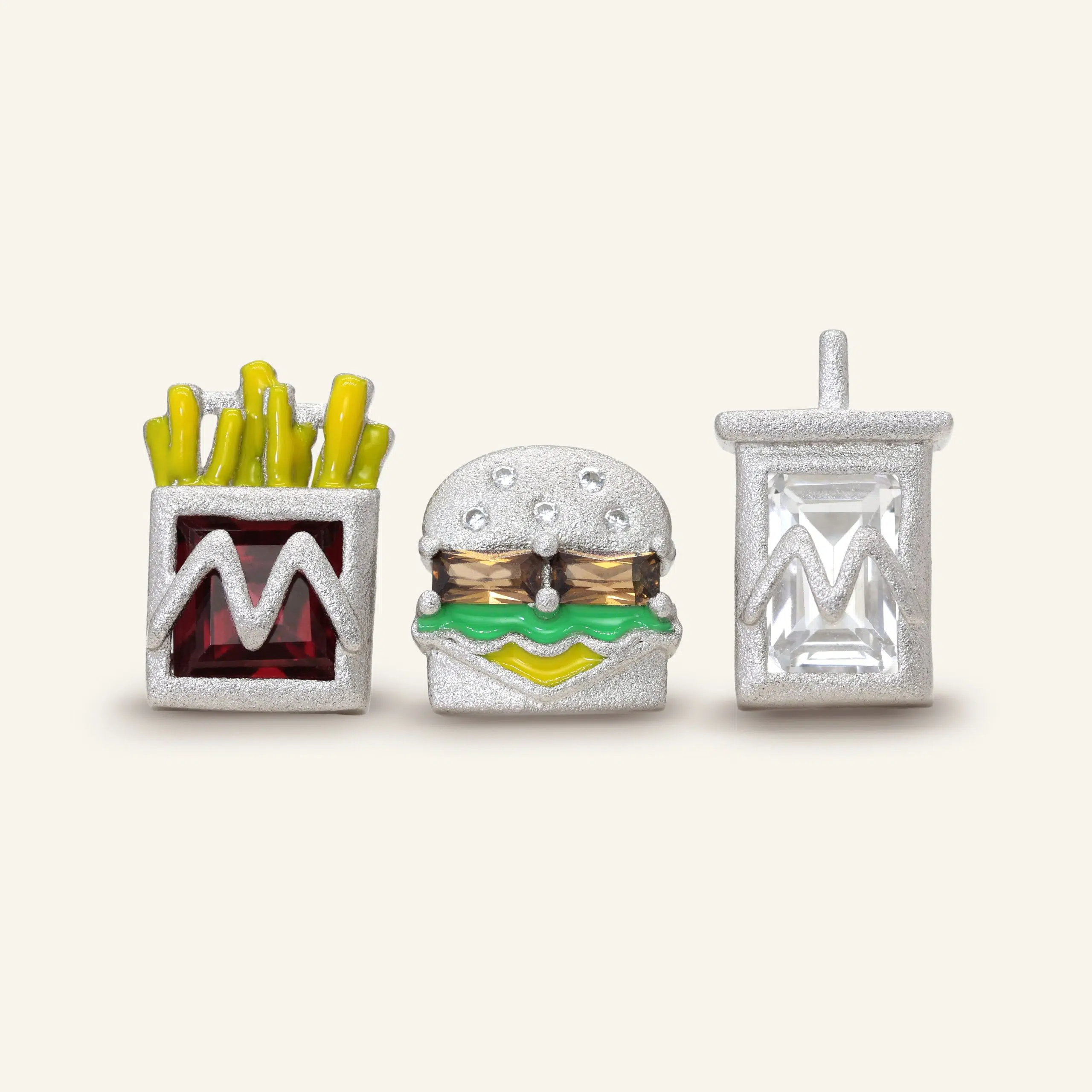 Extra Value Meal Studs Matt Silver scaled