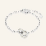 Interlocking Rings Bracelet – Silver