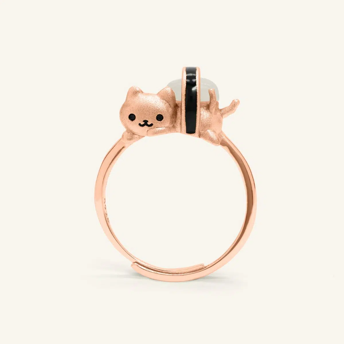 Maki Meow Sushi Ring Rose Gold scaled