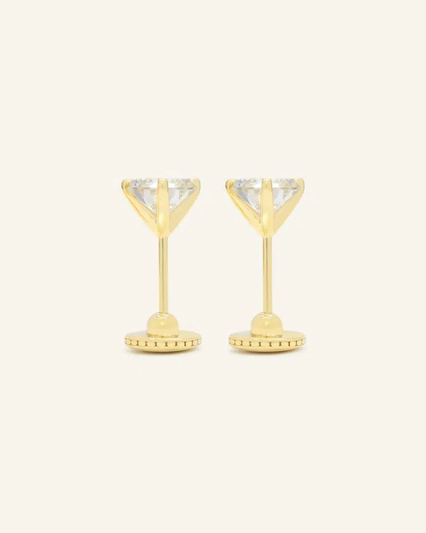 Martini Screwback Studs by Elate