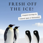 Penguin Parade Earrings Poster