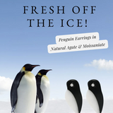 Penguin Parade Earrings Poster