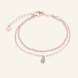 Petite Layering Bracelet Spinel – Rose Gold