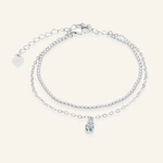 Petite Layering Bracelet Spinel – Silver