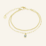 Petite Layering Bracelet Spinel – Yellow Gold