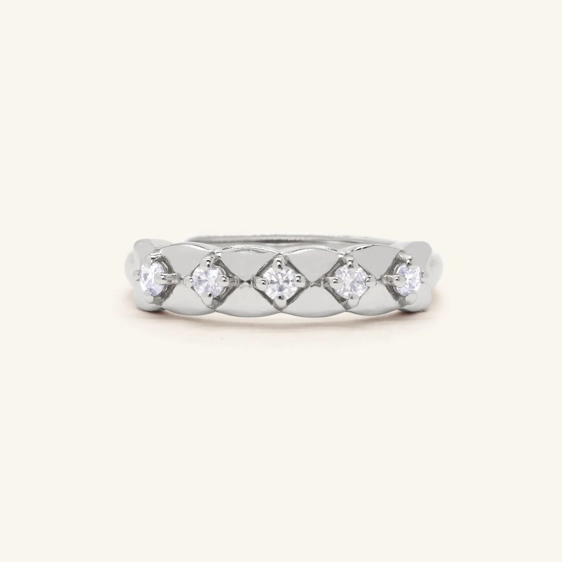 Quilted Ring by Elate Silver