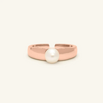 Thick Pearl Band Rose Gold