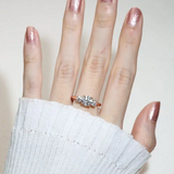 Trilogy Moissanite Ring Model